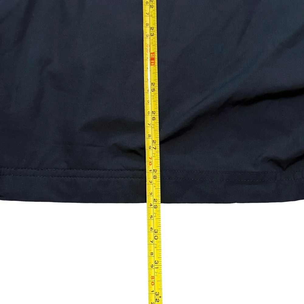 Nike Team Fit Storm Mens Navy Blue Orange 1/4 Zip Pullover Jacket 337343 Small